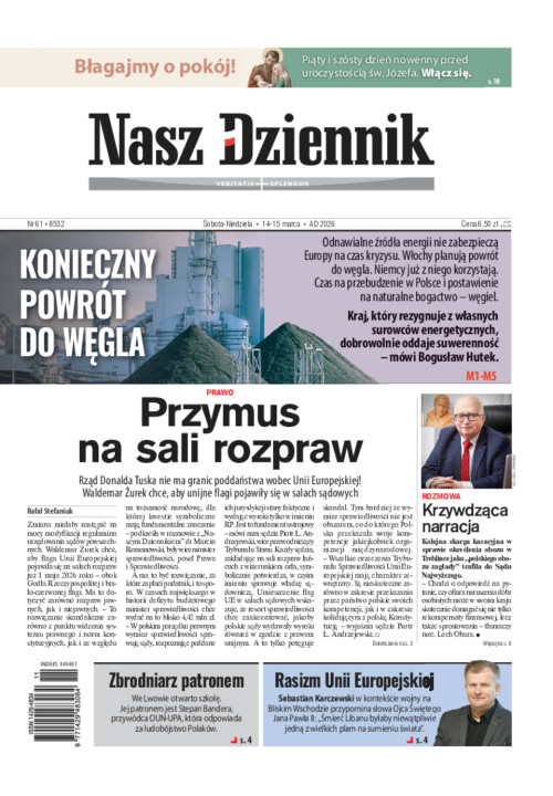 Nasz Dziennik, Sobota-Niedziela, 14-15 marca...