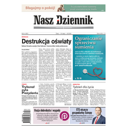 Nasz Dziennik, Środa, 18 marca 2026, Nr 64 (8535)