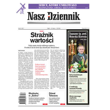 Nasz Dziennik, Piątek, 20 marca 2026, Nr 66 (8537)
