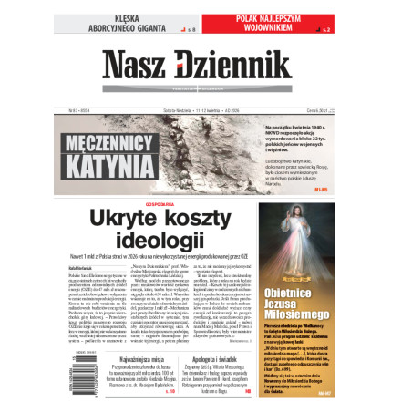 Nasz Dziennik, Sobota-Niedziela, 11-12 kwietnia 2026, Nr 83 (8554)