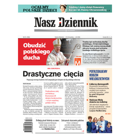 Nasz Dziennik, Sobota-Niedziela, 25-26 kwietnia 2026, Nr 95 (8566)
