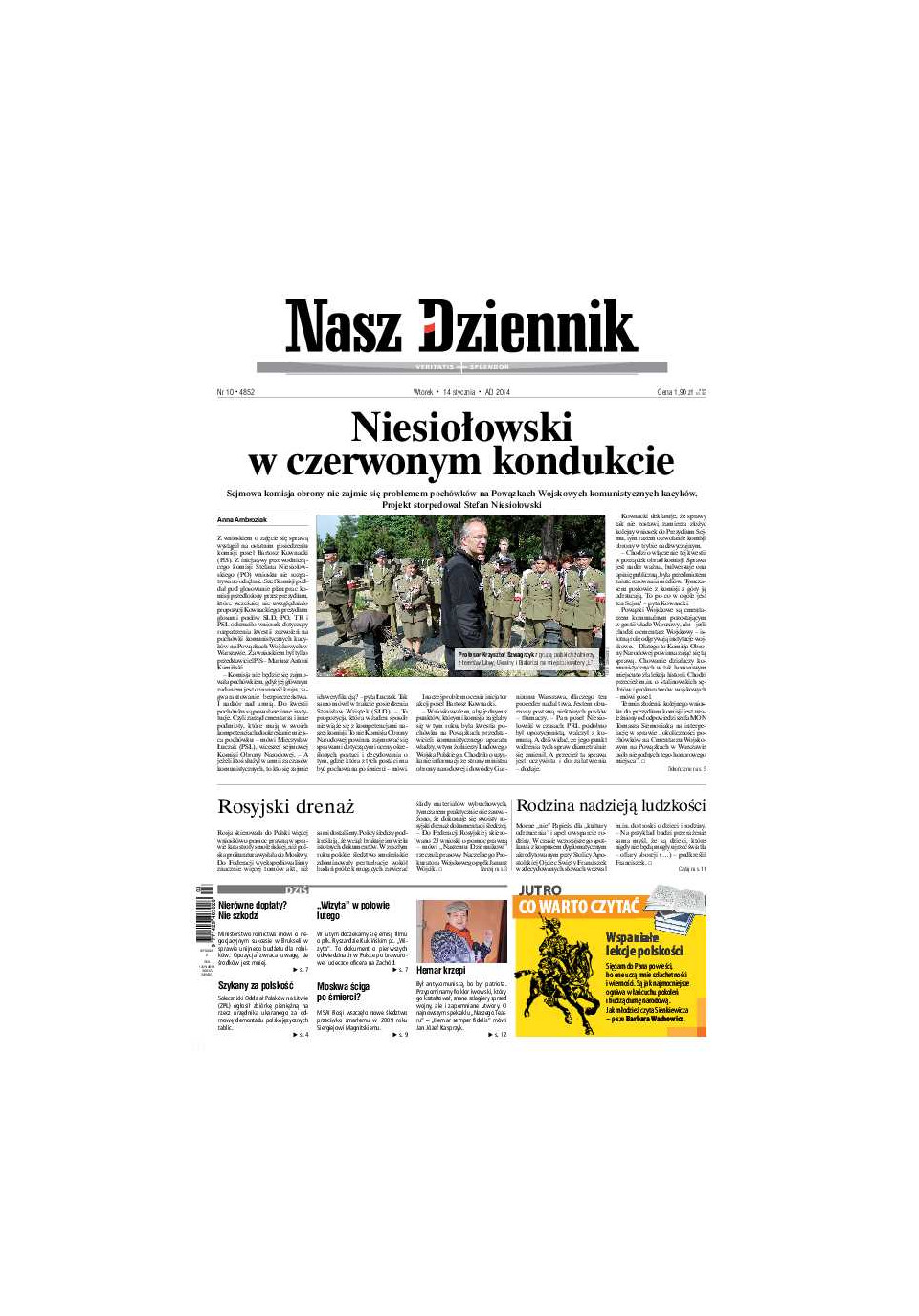 Nasz Dziennik z dnia 14.01.2014 wydanie PDF