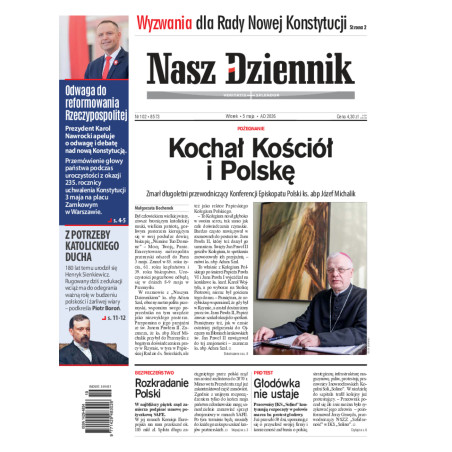 Nasz Dziennik, Wtorek, 5 maja 2026, Nr 102 (8573)