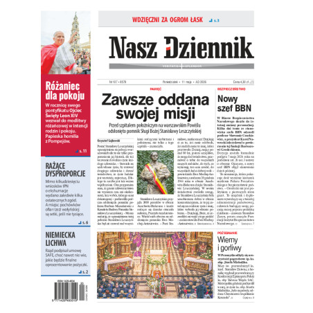 Nasz Dziennik, Poniedziałek, 11 maja 2026, Nr 107 (8578)