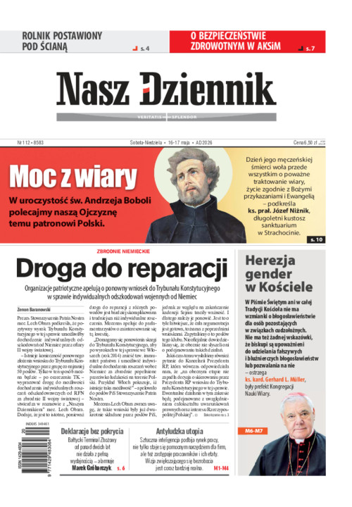 Nasz Dziennik, Sobota-Niedziela, 16-17 maja...