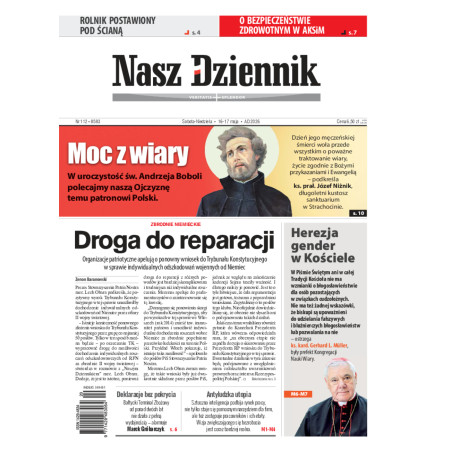 Nasz Dziennik, Sobota-Niedziela, 16-17 maja 2026, Nr 112 (8583)