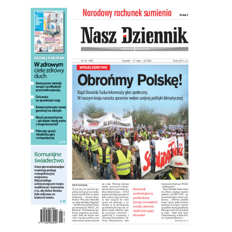 Nasz Dziennik, Czwartek, 21 maja 2026, Nr 116 (8587)