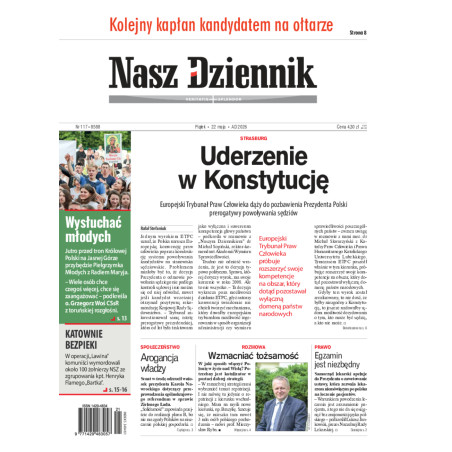 Nasz Dziennik, Piątek, 22 maja 2026, Nr 117 (8588)