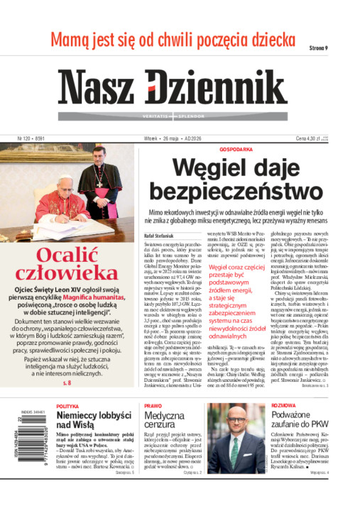 Nasz Dziennik, Wtorek, 26 maja 2026, Nr 120 (8591)