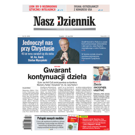 Nasz Dziennik, Czwartek, 28 maja 2026, Nr 122 (8593)