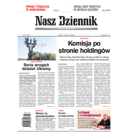Nasz Dziennik, Piątek, 29 maja 2026, Nr 123 (8594)