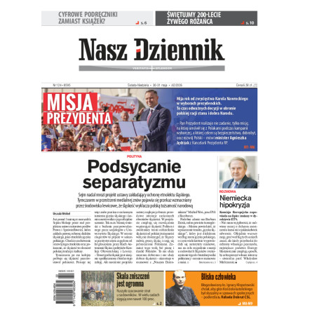 Nasz Dziennik, Sobota-Niedziela, 30-31 maja 2026, Nr 124 (8595)