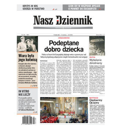 Nasz Dziennik, Poniedziałek, 8 czerwca 2026, Nr 130 (8601)
