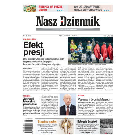Nasz Dziennik, Piątek, 19 czerwca 2026, Nr 140 (8611)