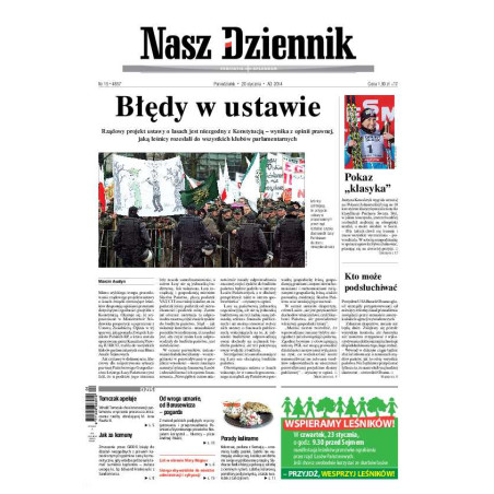 Nasz Dziennik z dnia 20.01.2014 wydanie PDF