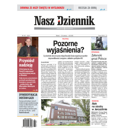 Nasz Dziennik, Wtorek, 23 czerwca 2026, Nr 143 (8614)