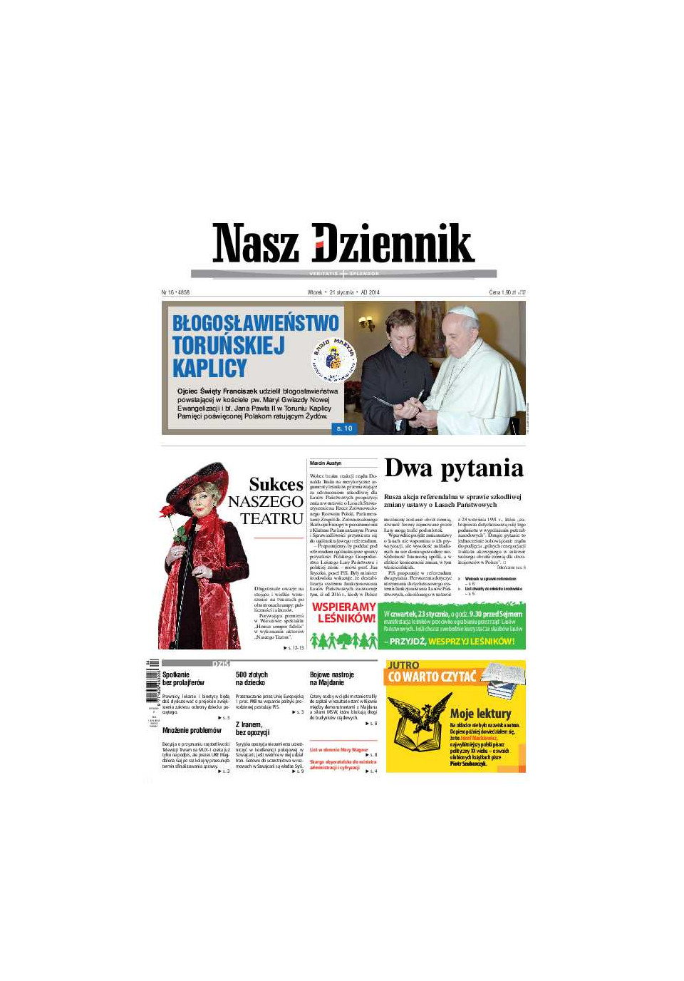 Nasz Dziennik z dnia 21.01.2014 wydanie PDF