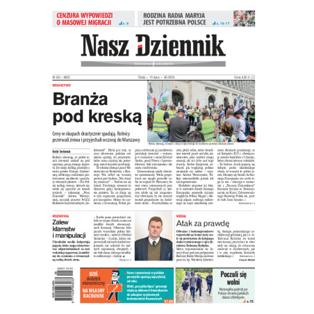 Nasz Dziennik, Środa, 15 lipca 2026, Nr 162 (8633)