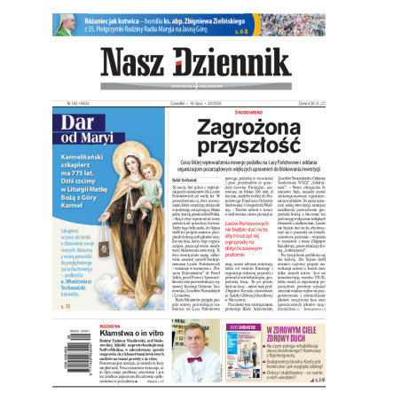 Nasz Dziennik, Czwartek, 16 lipca 2026, Nr 163 (8634)