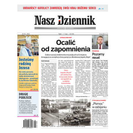 Nasz Dziennik, Piątek, 17 lipca, 2026, Nr 164 (8635)