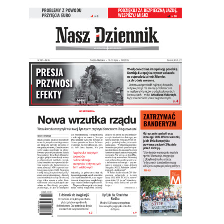 Nasz Dziennik, Sobota-Niedziela, 18-19 lipca 2026, Nr 165 (8636)