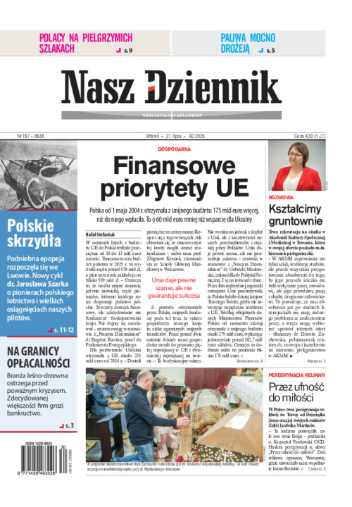 Nasz Dziennik, Wtorek, 21 lipca 2026, Nr 167...