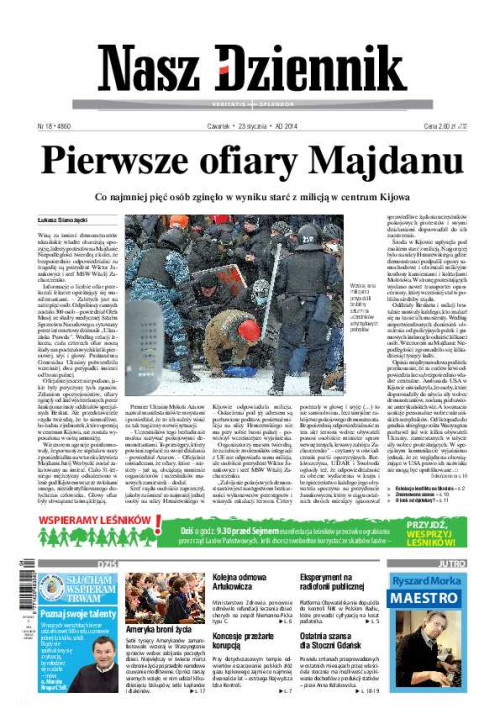 Nasz Dziennik z dnia 23.01.2014 wydanie PDF