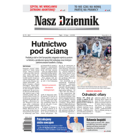 Nasz Dziennik, Piątek, 24 lipca 2026, Nr 170 (8641)