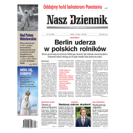 Nasz Dziennik, Wtorek, 28 lipca 2026, Nr 173 (8644)
