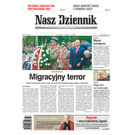 Nasz Dziennik, Poniedziałek, 3 sierpnia 2026, Nr 178 (8649)