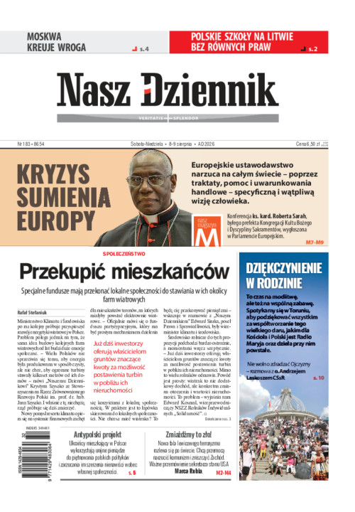 Nasz Dziennik, Sobota-Niedziela, 8-9 sierpnia...