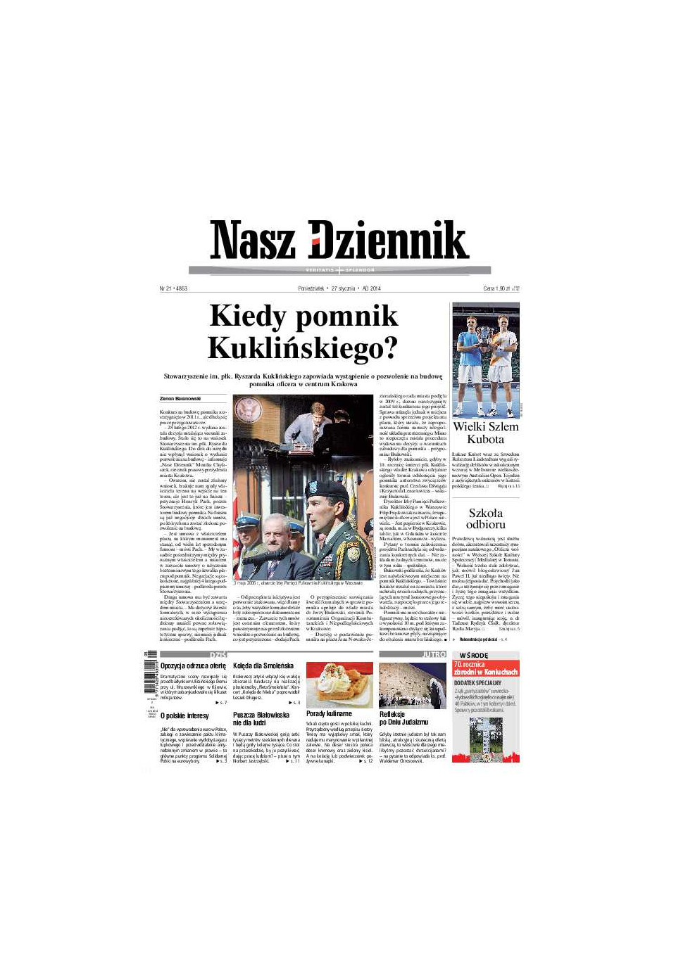 Nasz Dziennik z dnia 27.01.2014 wydanie PDF