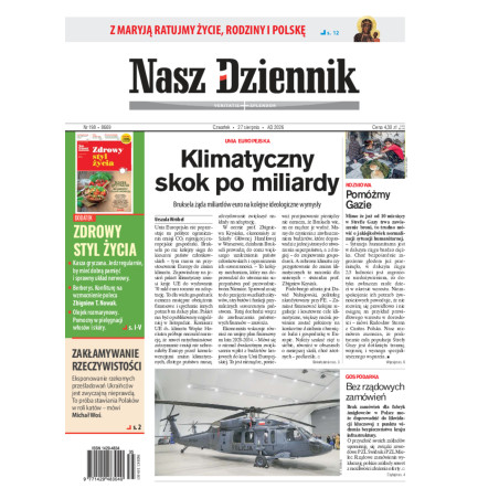 Nasz Dziennik, Czwartek, 27 sierpnia 2026, Nr 198 (8669)