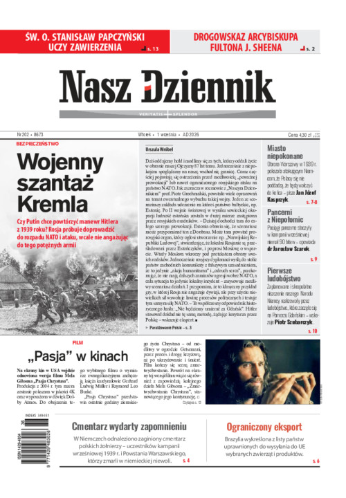 Nasz Dziennik, Wtorek, 1 września 2026, Nr 202...