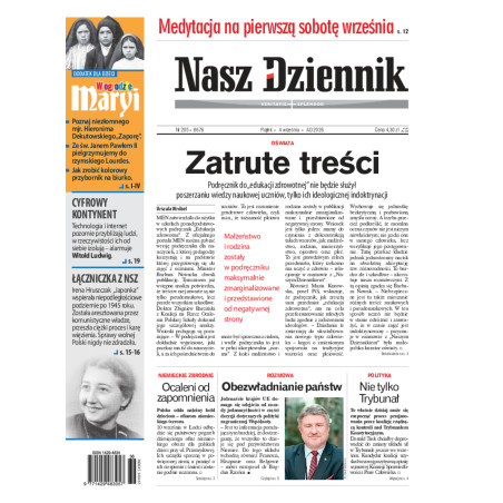 Nasz Dziennik, Piątek, 4 września 2026, Nr 205 (8676)