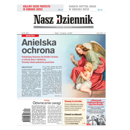 Nasz Dziennik, Wtorek, 22 września 2026, Nr 220 (8691)