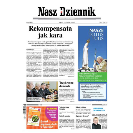 Nasz Dziennik z dnia 31.01.2014 wydanie PDF