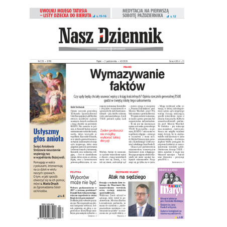 Nasz Dziennik, Piątek, 2 października 2026, Nr 229 (8700)