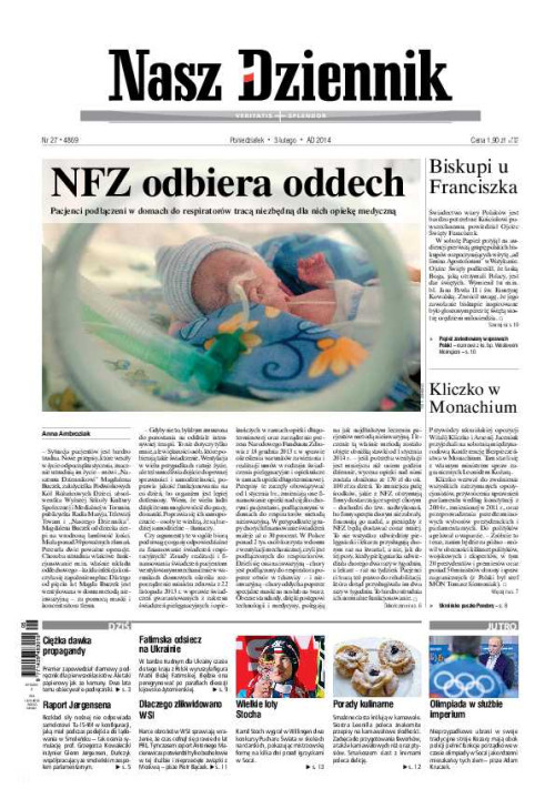 Nasz Dziennik z dnia 03.02.2014 wydanie PDF