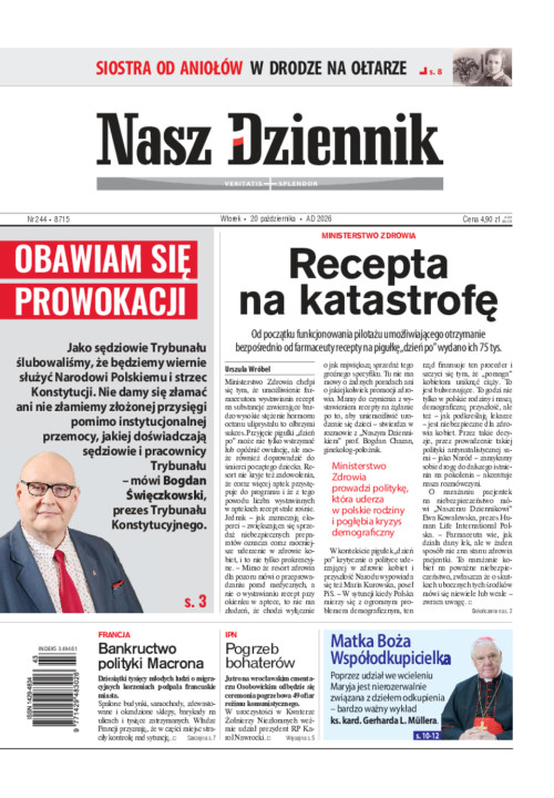 Nasz Dziennik, Wtorek, 20 października 2026, Nr...