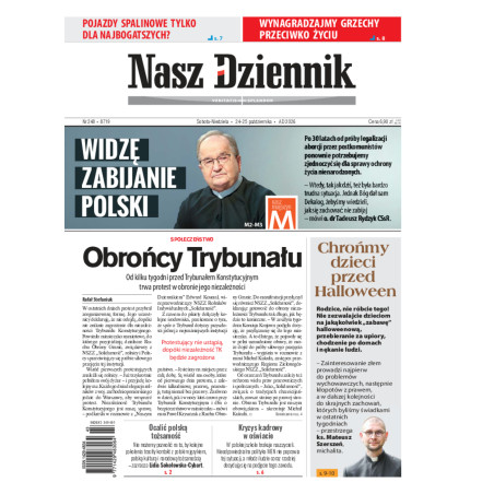 Nasz Dziennik, Sobota-Niedziela, 24-25 października 2026, Nr 248 (8719)