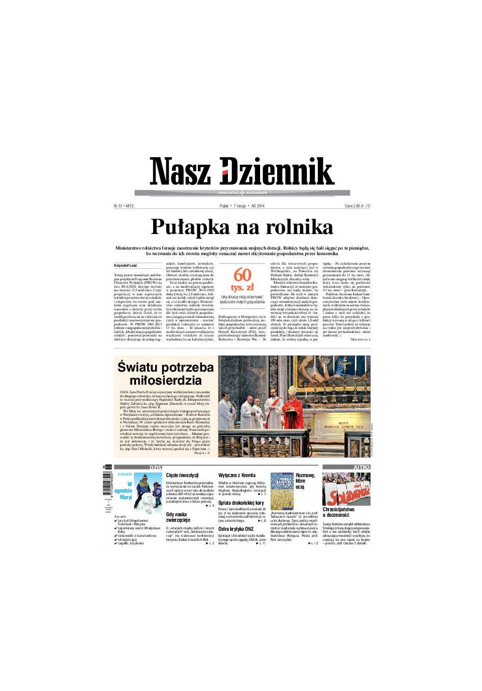 Nasz Dziennik z dnia 07.02.2014 wydanie PDF