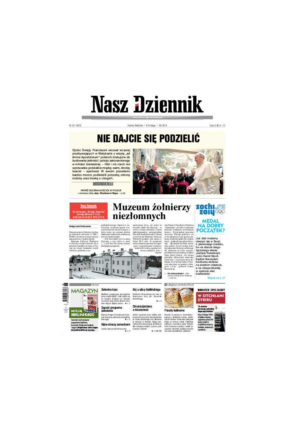 Nasz Dziennik z dnia 08.02.2014 wydanie PDF