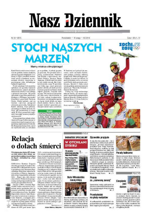 Nasz Dziennik z dnia 10.02.2014 wydanie PDF