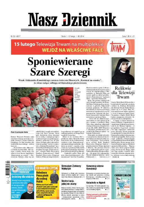 Nasz Dziennik z dnia 12.02.2014 wydanie PDF