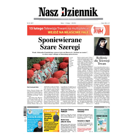 Nasz Dziennik z dnia 12.02.2014 wydanie PDF