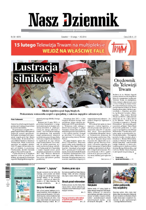 Nasz Dziennik z dnia 13.02.2014 wydanie PDF