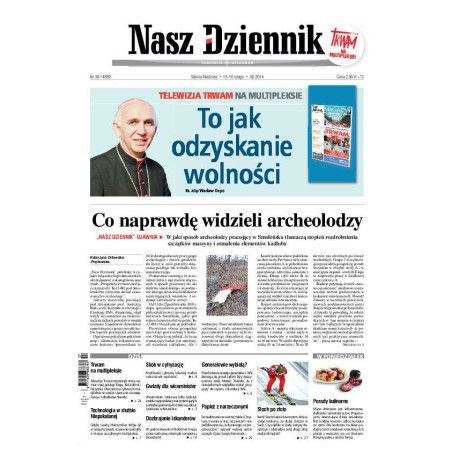 Nasz Dziennik z dnia 15.02.2014 wydanie PDF