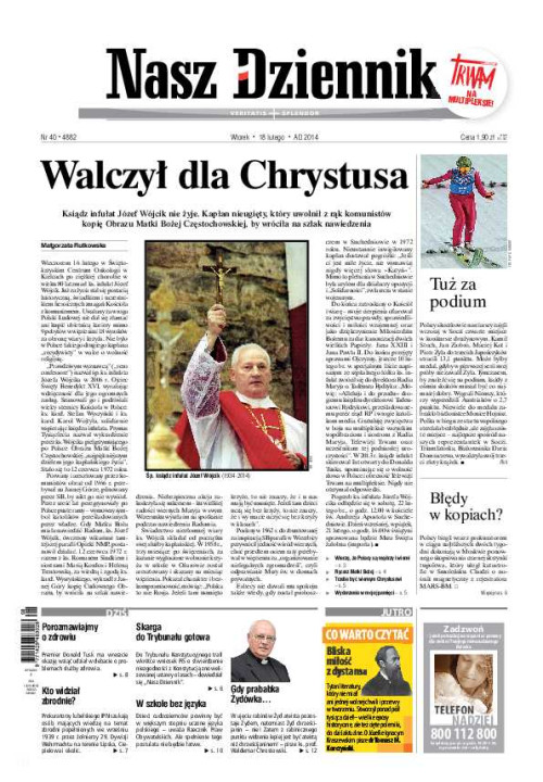 Nasz Dziennik z dnia 18.02.2014 wydanie PDF