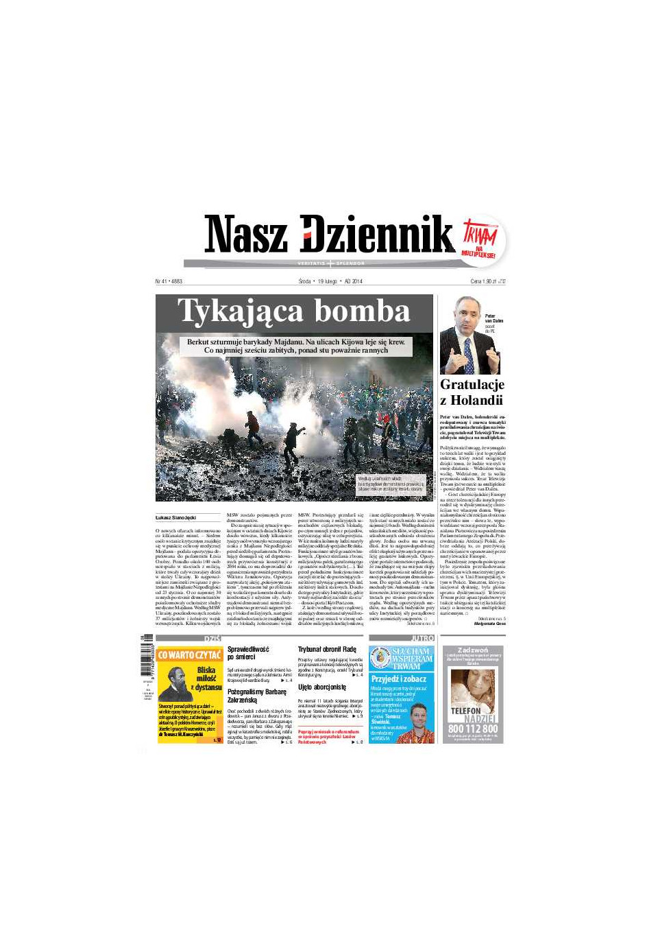 Nasz Dziennik z dnia 19.02.2014 wydanie PDF